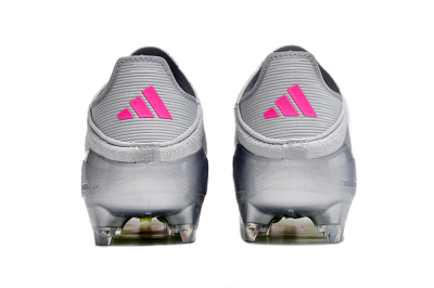 Adidas F50 Adizero FG Low-Tops Soccer Cleats - Silver/Yellow/Pink