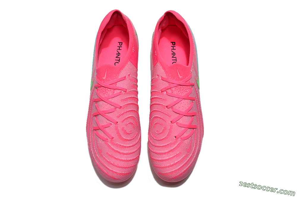 Nike Phantom Luna Elite FG Low-Tops Soccer Cleats - Pink/Yellow/Jade 4