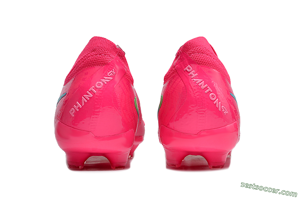Nike Phantom Luna Elite FG Low-Tops Soccer Cleats - Pink/Yellow/Jade 5