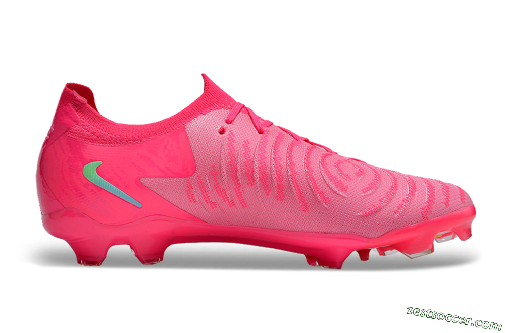 Nike Phantom Luna Elite FG Low-Tops Soccer Cleats - Pink/Yellow/Jade 7