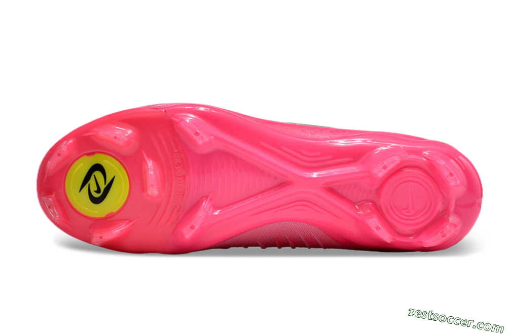 Nike Phantom Luna Elite NU FG High-Tops Soccer Cleats - Pink/Yellow/Jade 6
