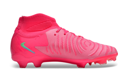 Nike Phantom Luna Elite NU FG High-Tops Soccer Cleats - Pink/Yellow/Jade