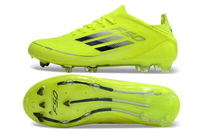 Adidas F50 Adizero FG Low-Tops Soccer Cleats - Yellow/Blue