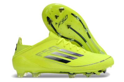 Adidas F50 Adizero FG Low-Tops Soccer Cleats - Yellow/Blue
