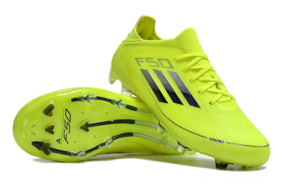 Adidas F50 Adizero FG Low-Tops Soccer Cleats - Yellow/Blue