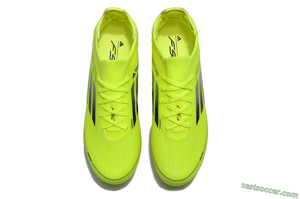 Adidas F50 Adizero FG Low-Tops Soccer Cleats - Yellow/Blue 4