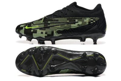 Nike Phantom GX Elite FG Low-Tops Soccer Cleats - Black/Camo/Yellow