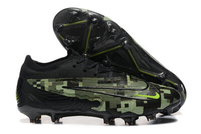 Nike Phantom GX Elite FG Low-Tops Soccer Cleats - Black/Camo/Yellow