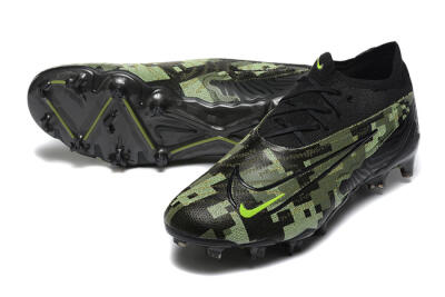 Nike Phantom GX Elite FG Low-Tops Soccer Cleats - Black/Camo/Yellow