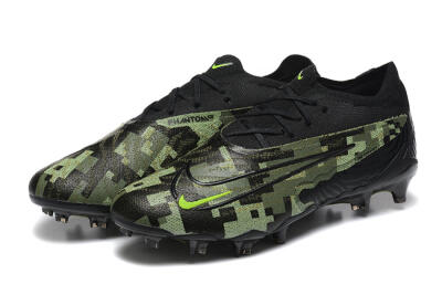 Nike Phantom GX Elite FG Low-Tops Soccer Cleats - Black/Camo/Yellow