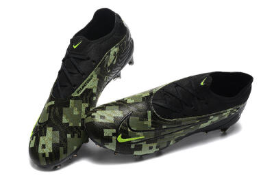 Nike Phantom GX Elite FG Low-Tops Soccer Cleats - Black/Camo/Yellow