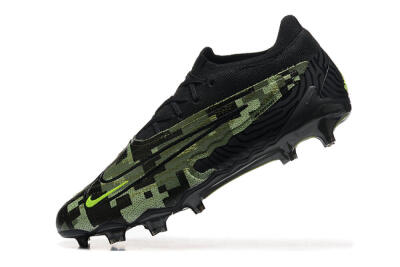 Nike Phantom GX Elite FG Low-Tops Soccer Cleats - Black/Camo/Yellow
