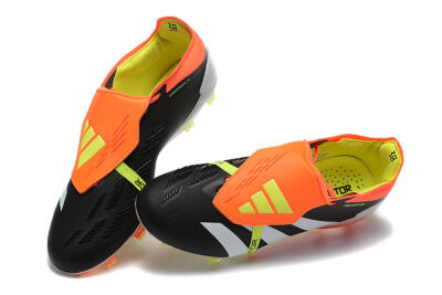 Adidas Predator Elite Foldover Tongue FG Low-Tops Soccer Cleats - White/Black/Red
