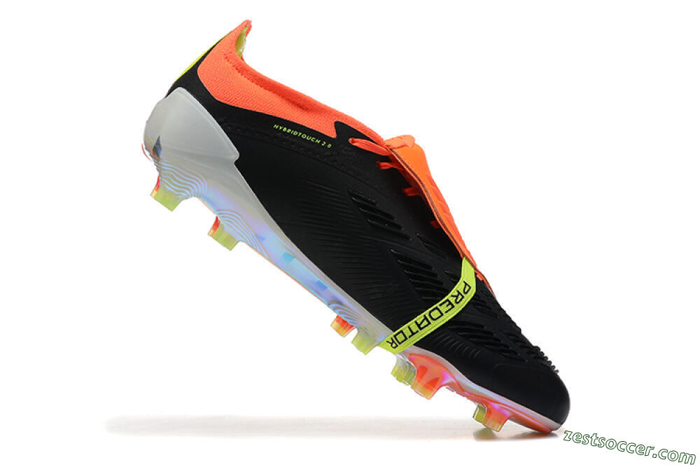 Adidas Predator Elite Foldover Tongue FG Low-Tops Soccer Cleats - White/Black/Red 7