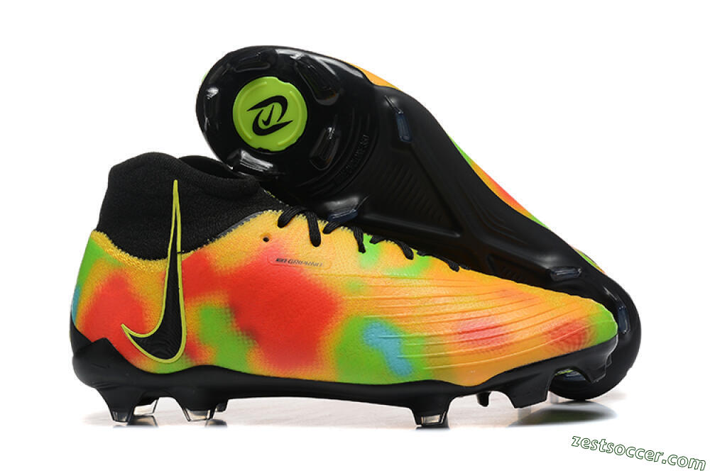 Nike Phantom Luna Elite NU FG High-Tops Soccer Cleats - Black/Rainbow 0