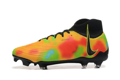 Nike Phantom Luna Elite NU FG High-Tops Soccer Cleats - Black/Rainbow