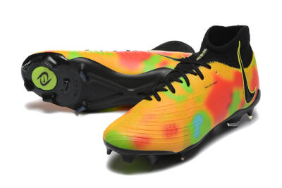 Nike Phantom Luna Elite NU FG High-Tops Soccer Cleats - Black/Rainbow