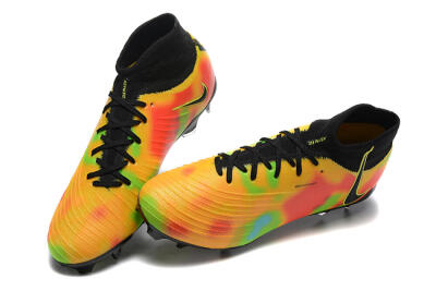 Nike Phantom Luna Elite NU FG High-Tops Soccer Cleats - Black/Rainbow
