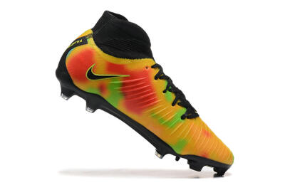 Nike Phantom Luna Elite NU FG High-Tops Soccer Cleats - Black/Rainbow