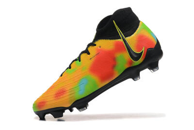Nike Phantom Luna Elite NU FG High-Tops Soccer Cleats - Black/Rainbow