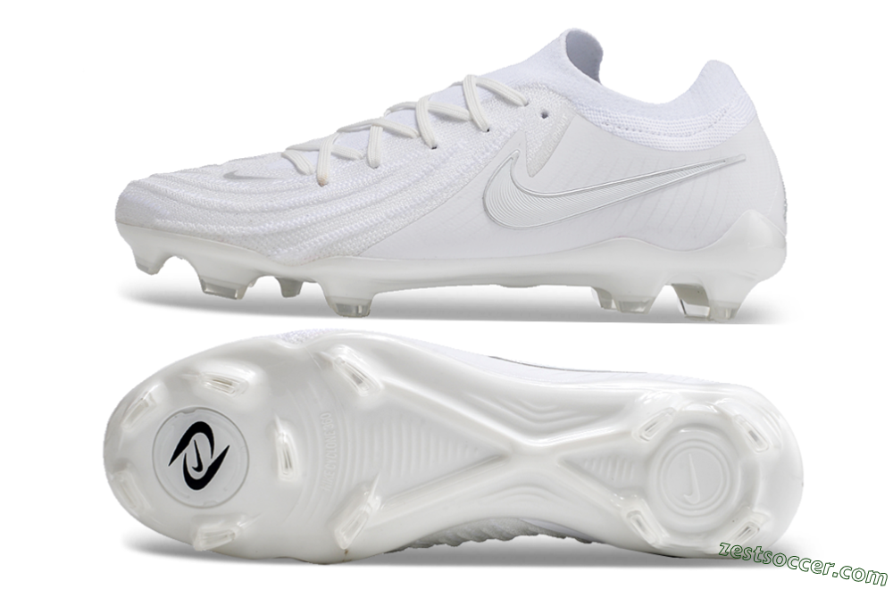 Nike Phantom Luna Elite NU FG Low-Tops Soccer Cleats - White/Black 1