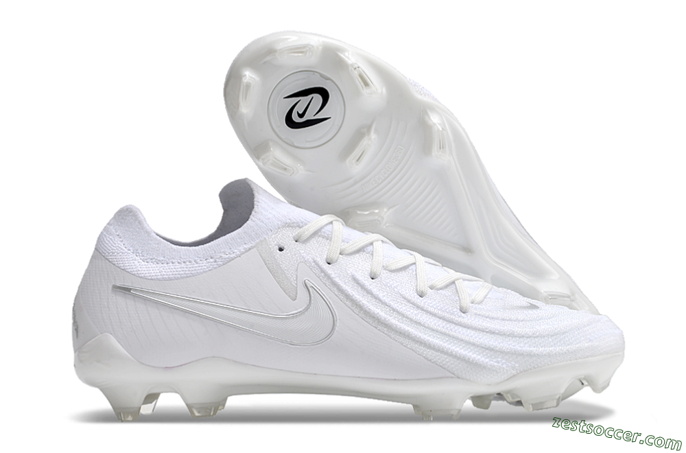 Nike Phantom Luna Elite NU FG Low-Tops Soccer Cleats - White/Black 0