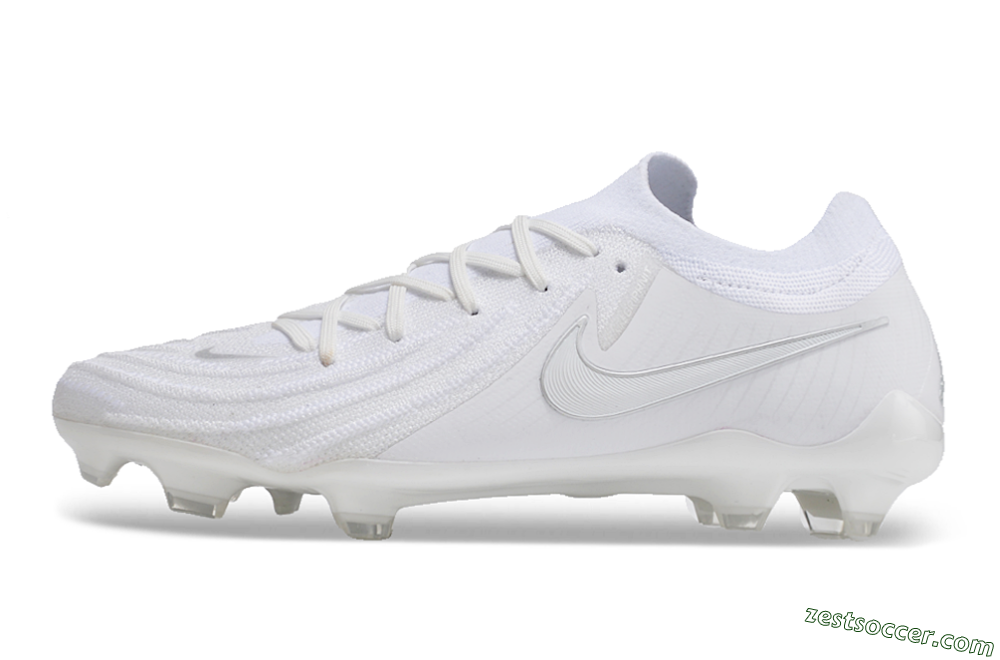 Nike Phantom Luna Elite NU FG Low-Tops Soccer Cleats - White/Black 2