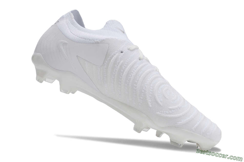Nike Phantom Luna Elite NU FG Low-Tops Soccer Cleats - White/Black 4