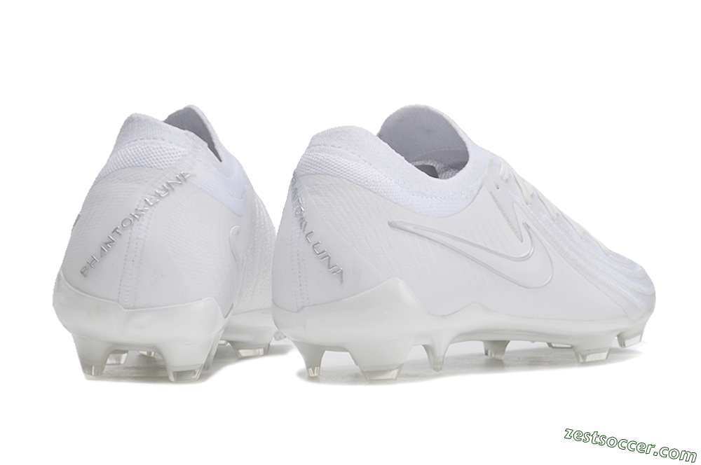 Nike Phantom Luna Elite NU FG Low-Tops Soccer Cleats - White/Black 6