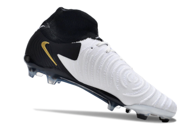 Nike Phantom Luna Elite NU FG High-Tops Soccer Cleats - White/Black/Gold