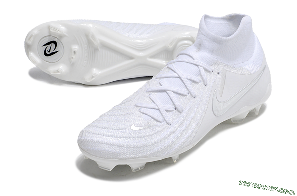 Nike Phantom Luna Elite NU FG High-Tops Soccer Cleats - White/Silver 3