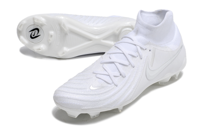 Nike Phantom Luna Elite NU FG High-Tops Soccer Cleats - White/Silver