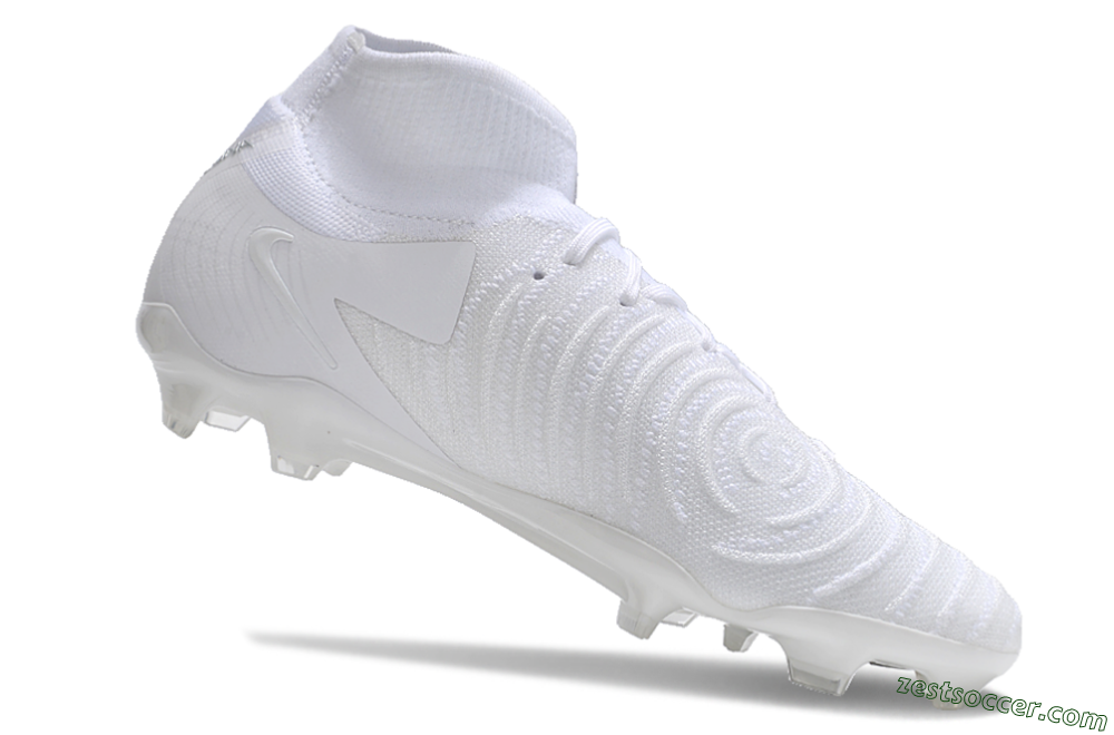 Nike Phantom Luna Elite NU FG High-Tops Soccer Cleats - White/Silver 4