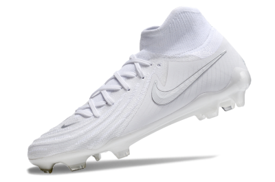 Nike Phantom Luna Elite NU FG High-Tops Soccer Cleats - White/Silver