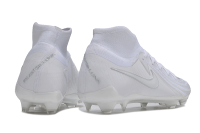 Nike Phantom Luna Elite NU FG High-Tops Soccer Cleats - White/Silver
