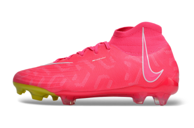 Nike Phantom Luna Elite NU FG High-Tops Soccer Cleats - Pink/White/Yellow
