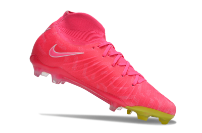 Nike Phantom Luna Elite NU FG High-Tops Soccer Cleats - Pink/White/Yellow