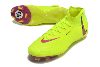 Nike Phantom Luna Elite NU FG High-Tops Soccer Cleats - Yellow/Red/Black