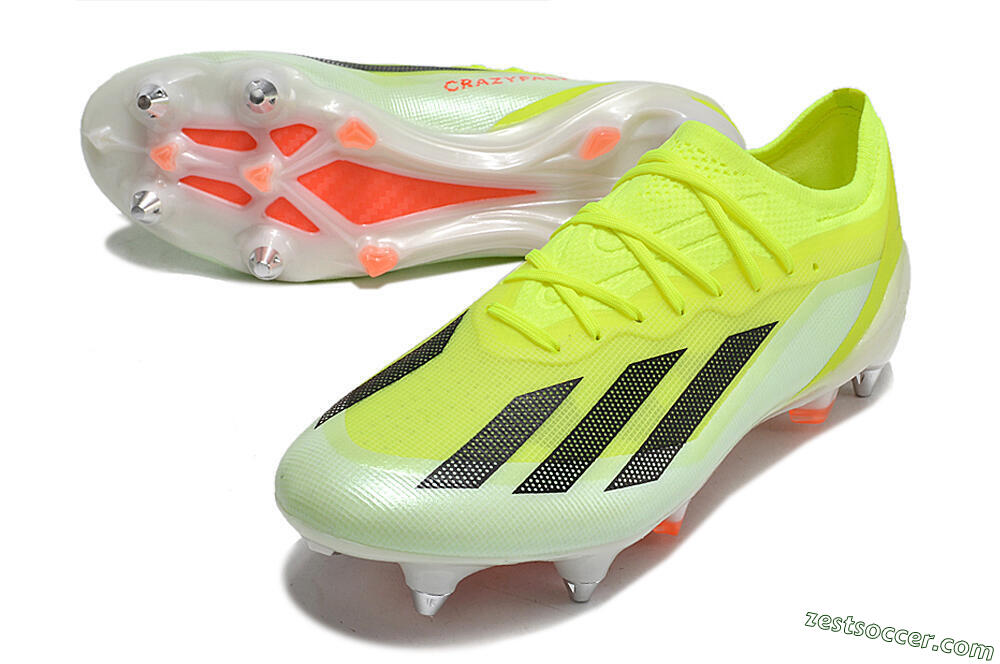 Adidas X Crazyfast.1 SG Low-Tops Soccer Cleats - Yellow/Black/Red 3