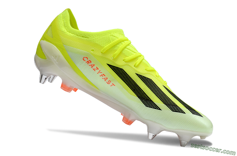 Adidas X Crazyfast.1 SG Low-Tops Soccer Cleats - Yellow/Black/Red 4