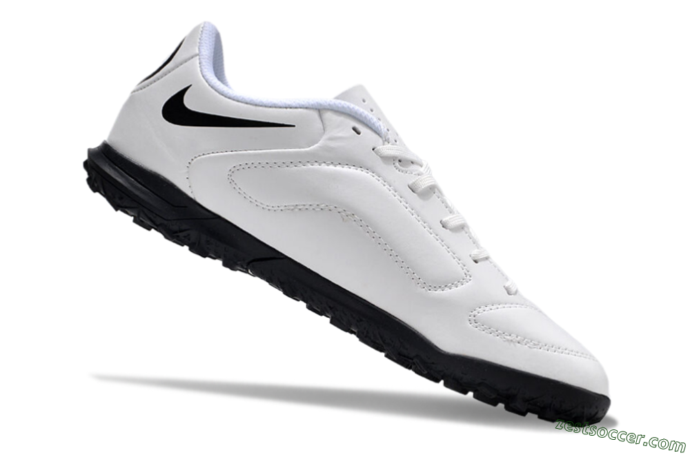 Nike Tiempo Legend 9 Club TF Low-Tops Soccer Shoes - White/Black 4