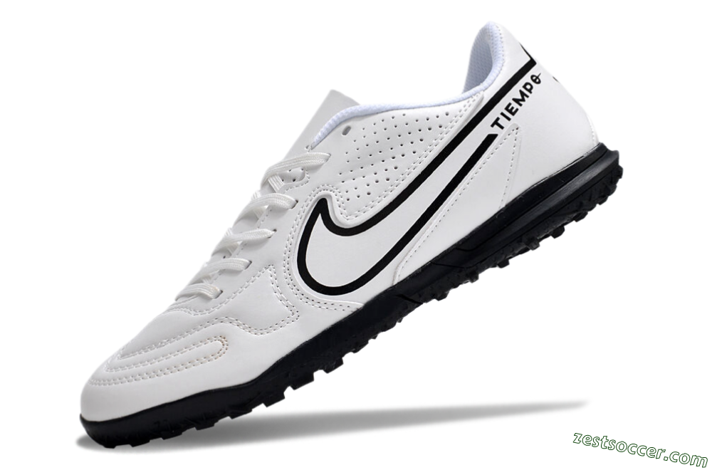 Nike Tiempo Legend 9 Club TF Low-Tops Soccer Shoes - White/Black 5