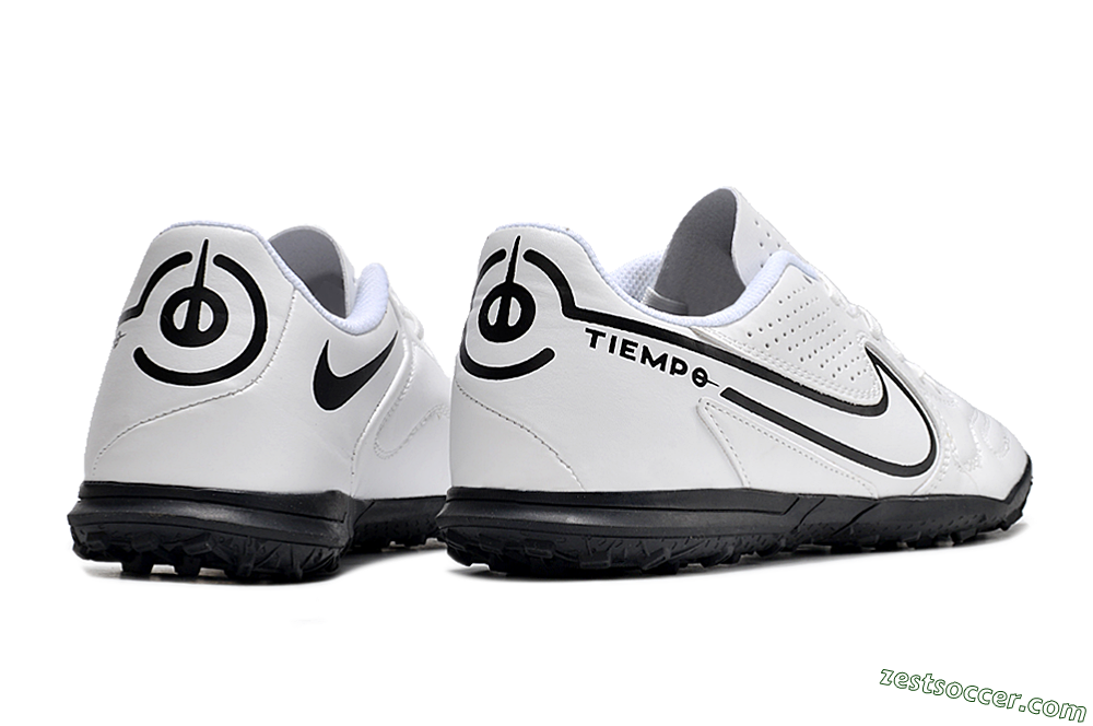 Nike Tiempo Legend 9 Club TF Low-Tops Soccer Shoes - White/Black 6