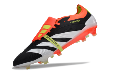 Adidas Predator Elite Foldover Tongue FG Low-Tops Soccer Cleats - Black/White/Red