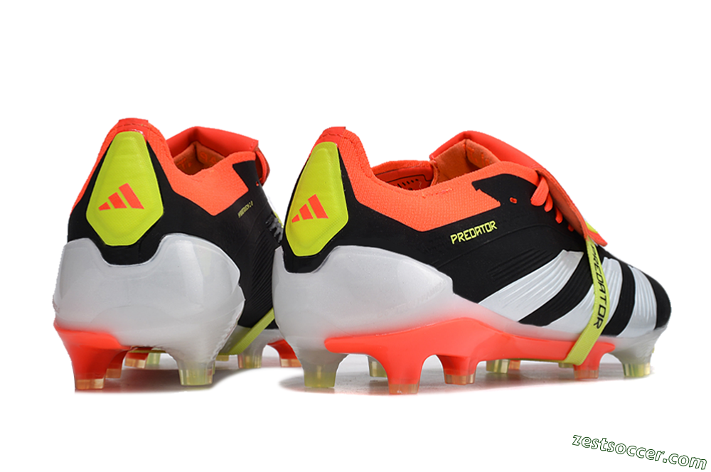 Adidas Predator Elite Foldover Tongue FG Low-Tops Soccer Cleats - Black/White/Red 6