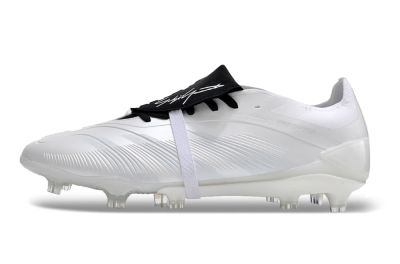 Adidas Predator Elite Foldover Tongue FG Low-Tops Soccer Cleats - White/Black