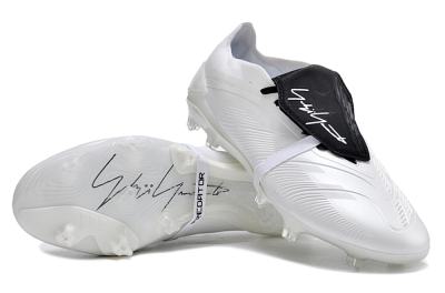 Adidas Predator Elite Foldover Tongue FG Low-Tops Soccer Cleats - White/Black