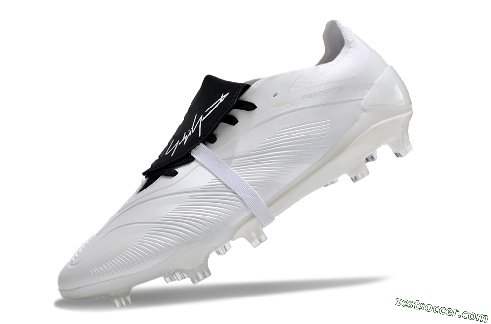 Adidas Predator Elite Foldover Tongue FG Low-Tops Soccer Cleats - White/Black 5