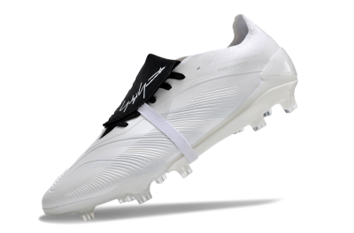 Adidas Predator Elite Foldover Tongue FG Low-Tops Soccer Cleats - White/Black