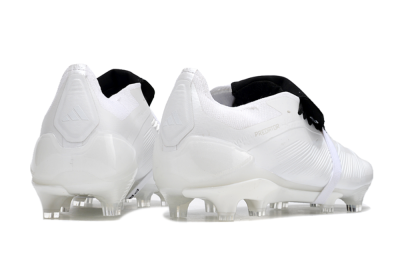 Adidas Predator Elite Foldover Tongue FG Low-Tops Soccer Cleats - White/Black